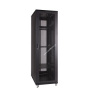 Racková skriňa 19'' 42U (600x800mm - stojaca - čierna - perforované predné dvere)
