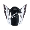 ALPINESTARS šilt pre prilby SUPERTECH S-M10 AMPRESS, ALPINESTARS (čierny matný/bílý, verzia ECE 22.06)