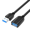 Predlžovací kábel USB 3.0, samec USB na samicu USB, Vention 3 m (čierny) VAS-A45-B300