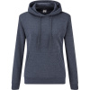Fruit of the Loom Mikina Classic Lady-Fit Hooded Sweat s kapucí, dámská COT162038t4104-vintage hea XL Melír vintage navy