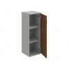 Hobis Policová skriňa Strong P, 40x115,2x40 cm, orech/sivá