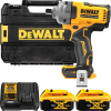 DEWALT 18V XR 1/2” Aku rázový uťahovák s poistnou guličkou, 2x 5,0 Ah DCF892P2T-QW