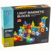 MAGNETICKÉ KONŠTRUKČNÉ KOCKY VZDELÁVACIE SVIETIACA DRÁHA PUZZLE 75ks