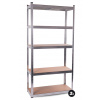 2x Kovový regál 180 x 90 x 40 cm 5 políc AGA MR4600-2