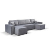 Signal Rozkladacia rohová sedacia súprava PATTI U Sivá