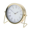 Hodiny - Kovové stolové hodiny GOLDEN Glamour okrúhle 16 cm (Hodiny - Kovové stolové hodiny GOLDEN Glamour okrúhle 16 cm)