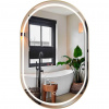 REA - Zrkadlo LED OLL 60x90 cm Brush Gold HOM-02509
