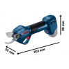 BOSCH Akumulátorové záhradné nožnice GGP 12V-25 06008D8101