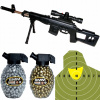 Puška Snajper Zbraň Puška Pistole Sniperka ASG + KOTÚČ GULIČKY