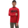 detská mikina VANS BOYS CLASSIC CREW Chili Pepper/Black L