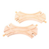 BIGJIGS TOYS Bigjigs Rail Spojená symetrická výhybka 2 ks