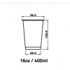 Jopka Pohár 400 ml PET pr.95mm (50/1200ks) balenie