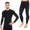 Sada Brubeck Active Wool Black XXL (Termoaktívne spodné prádlo Brubeck Active Merino XXL)