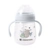KikkaBoo Hrnček so silikónovým náustkom 240ml Savanna Blue sivá