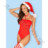 Obsessive Kissmas teddy vianočný erotický kostým L/XL