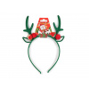 Čelenka do vlasov vianočná / párty zelená 1ks