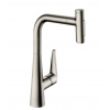 Hansgrohe Talis M51 Drezová batéria M5117-H300 s výsuvnou spŕškou, sBOX, vzhľad nehrdzavejúcej ocele 73867800-HG