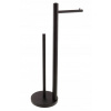 Držiak na toaletný papier - Stojace príbehy papier čierny kovový podkrovie (Držiak na toaletný papier - Stojace príbehy papier čierny kovový podkrovie)
