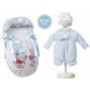 Llorens M844-51 obleček pro panenku miminko NEW BORN velikosti 43-44 cm