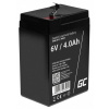 Green Cell AGM Battery Lead Acid VRLA - 6V - 4Ah AGM15 olověný akumulátor 6 V 4 Ah olověný se skelným rounem (š x v x h) 70 x 107 x 47 mm plochý konektor 4,8