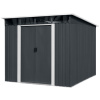 Záhradný domček BestBerg ZDSL-6A / 6,6 m² / 238 x 279 x 203 cm / sivá