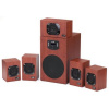 GENIUS repro SW-HF5.1 4600 II (dřevo, 5.1 Home Theater 120W RMS, display), cherry