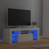 zahrada-XL TV skrinka s LED svetlami biela 120x35x40 cm 804346