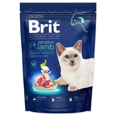 Brit Premium by Nature granuly Cat Sensitive jahňa 800 g