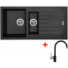 Sinks PERFECTO 1000.1 Pureblack + Vitalia GR G16326