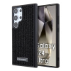 Karl Lagerfeld Hardcase Rhinestone (KLHCS24LHDSPRK) kryt na Samsung Galaxy S24 Ultra – Logo s kovovou doštičkou