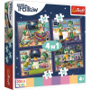Puzzle Trefl Puzzle Dobrú noc, Treflíci: Večerné rituály 4v1 (35,48,54,70 dielikov) (5900511343700)