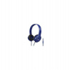 Panasonic RP-HF100ME-A, drátové sluchátka, přes hlavu, skládací, 3,5mm jack, mikrofon, kabel 1,2m, modrá (RP-HF100ME-A)