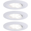 Paulmann Calla LED vstavané kúpeľňové svetlo sada 3 ks 18 W IP65 biela (matná); 99927