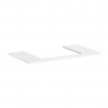 Hansgrohe Xelu Q Doska pod umývadlo 98x55 cm, výrez uprostred, lesklá biela 54110050-HG