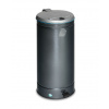 Nádoba na triedený odpad z ocele, pedál, pre vrecia na odpad 70 l, strieborná