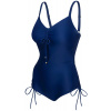Dámske jednodielne plavky ALEXA tmavomodré - AQUA SPEED 44