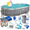 Bestway Oval Frame Pool 488 x 305 cm (Rámový záhradný bazén 488 x 305 x 107 cm 18 v 1 Bestway 56448)