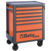 BETA ROLL CAB RSC24 7 DRAWERS, GRY/BLK