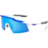 Slnečné okuliare 100% Speedcraft SL - Matte White/Metallic Blue - Hiper Blue Multilayer Mirror Lens uni