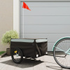 Vozík za bicykel, čierno sivý 45 kg, železo-ForU-94084