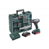 Metabo BS 18 Set Mobilná dielňa - 18-Voltová Aku-vŕtačka so