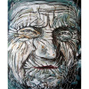 Jazvy života - Ľudo Ševčík, originálny, ručne maľovany obraz L (do veľkosti 95x95cm) Viac farieb
