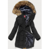 Čierna dámska zimná bunda (M-21305) odcienie czerni S (36)