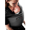 Baby šatka Je Porte Mon Bébé Black/Charcoal grey (elastické baby šatky JPMBB Original)