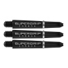 Násadky na šípky Harrows Supergrip Carbon, strieborné Dĺžka násadky: 35 mm