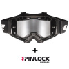 LS2 Helmets LS2 AURA PRO GOGGLE BLACK WITH IRIDIUM VISOR