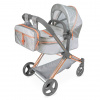 DeCuevas 81777 Skladací kočík pre bábiky 3 v 1 s batôžkom CITY X 2024 - 73 cm