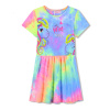 Dievčenské šaty - KUGO CS1063, dúhová svetlejšia Farba: Mix farieb, Veľkosť: 104