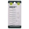 HERBADENT Hero 1,0 mm biela, 10 ks