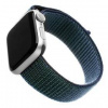 Remienok FIXED Nylon Strap na Apple Watch 42/44/45 mm - temně modrý (FIXNST-434-DBL)